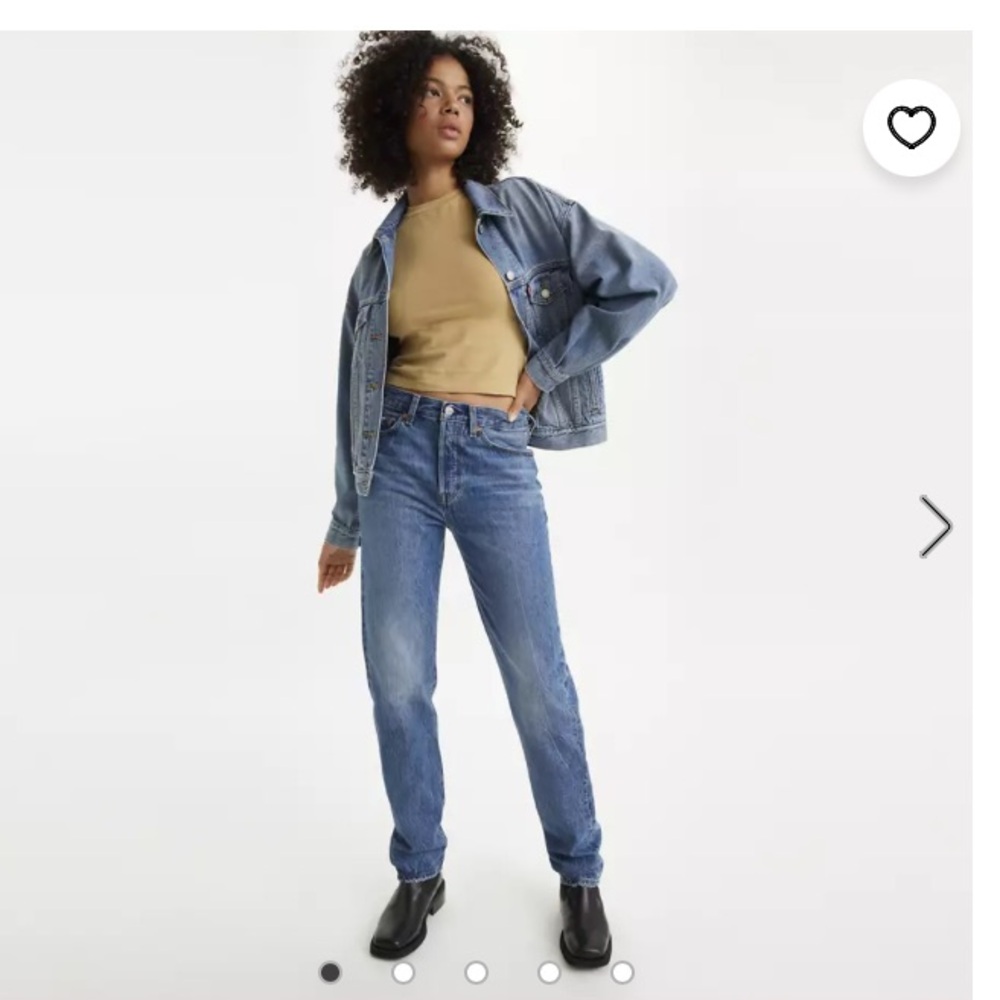 Levis Premium 501 '81 Jeans Woman 27x31 Medium Wash Button Fly Streetwear Preppy